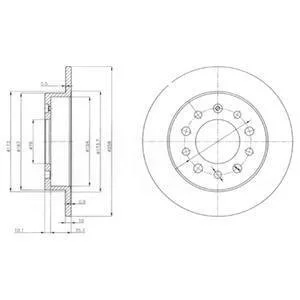 Тормозной диск Delphi BG3862