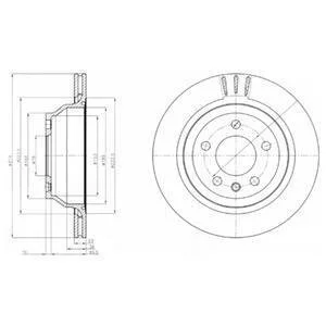 Гальмівний диск Delphi BG3894