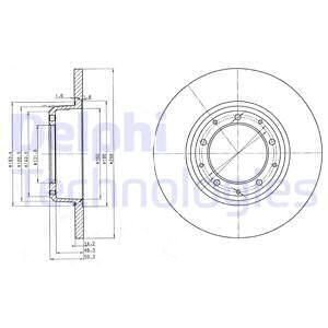 Tarcza ham. LANDROVER DEFENDER 110, DEFENDER 130 Delphi BG3982C