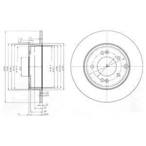 Тормозной диск Delphi BG4012