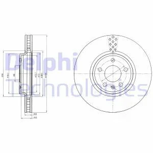 Тормозной диск Delphi BG4080C