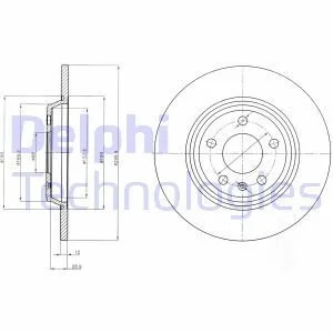 Тормозной диск Delphi BG4081C