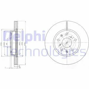Тормозной диск Delphi BG4093C