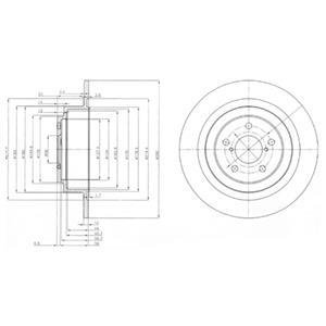 Гальмівний диск Delphi BG4154