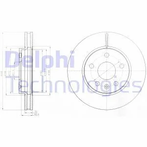 Тормозной диск Delphi BG4187C