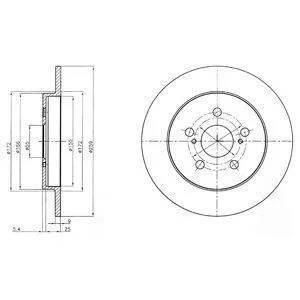 Tarcza ham. TOYOTA malowana Prius Delphi BG4201C