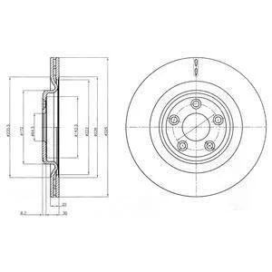 Tarcza ham. JAGUAR malowana S TYPE/XF/XJ/XK8/XKR Delphi BG4202C