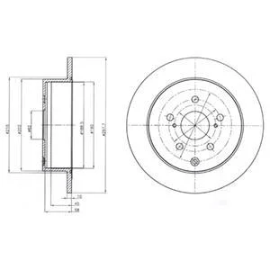 Диск гальмівний Delphi BG4237