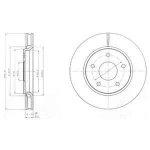 Тормозной диск Delphi BG4248