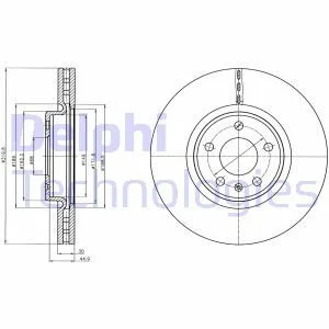 Tarcza ham. AUDI malowana A7 Sporback QUATTRO, A6 Delphi BG4346C