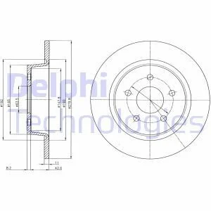 Тормозной диск Delphi BG4533C (фото 1)