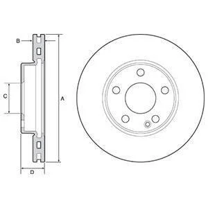 Tarcza ham. MERCEDES malowana A-CLASS (W176) Delphi BG4554C