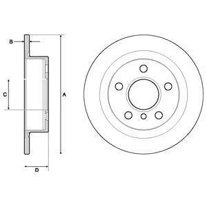 Tarcza ham. MINI malowana MINI (F56) Delphi BG4706C