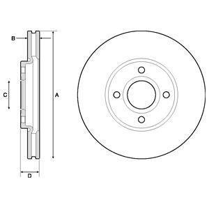 Гальмівний диск Delphi BG4715C (фото 1)