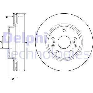 Tarcza ham. SUZUKI SX4, VITARA Delphi BG4764C