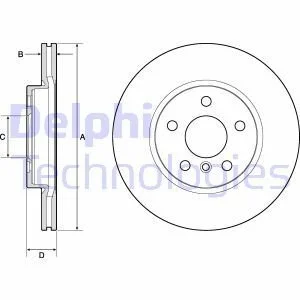 TARCZA HAM./PRZ/ BMW,MINI 214,216,216I,218I,COOPER D CLUBMAN,COOPER S,SD 13- Delphi BG4777C