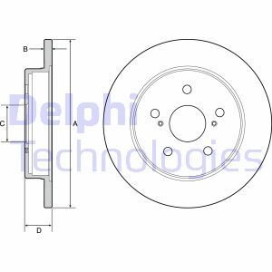 Tarcza ham. LEXUS NX200T, NX300H Delphi BG4928C (фото 1)