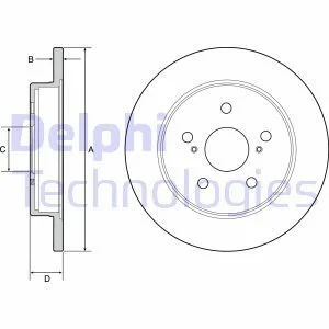 Tarcza ham. LEXUS NX200T, NX300H Delphi BG4928C