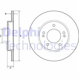 Тормозной диск Delphi BG4949C