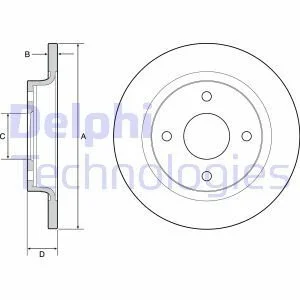 Tarcza ham. FIESTA Delphi BG4954C