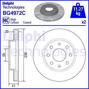 Тормозной диск Delphi BG4972C