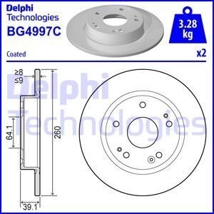 Tarcza ham. HONDA Ty? 02/2017> Delphi BG4997C