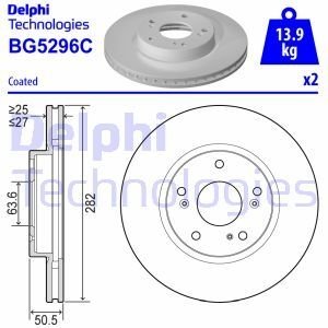 Tarcza ham. FORD Przєd 01/2018> Delphi BG5296C (фото 1)