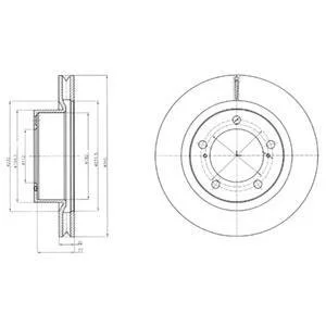 Тормозной диск Delphi BG9067