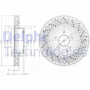 TARCZA HAM./PRZ/ DB KLASA C W204 07- Delphi BG9076C