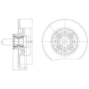Тормозной диск Delphi BG9116RSC (фото 1)