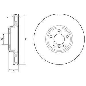Tarcza ham. BMW 520, 525, 528, 530, 535 Delphi BG9156C