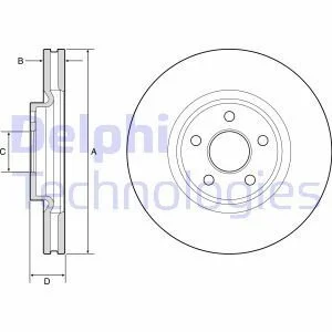 Тормозной диск Delphi BG9203C