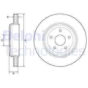 Тормозной диск Delphi BG9214C