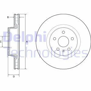 Тормозной диск Delphi BG9220C