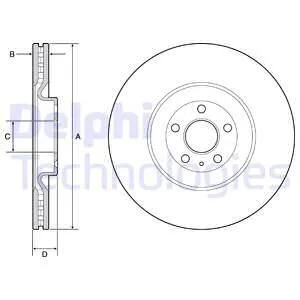 Тормозной диск Delphi BG9233C