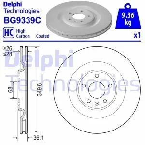 Tarcza ham. AUDI/VW Ty? 01/2015> Delphi BG9339C