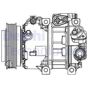 Компрессор кондиционера Delphi CS20415 (фото 1)