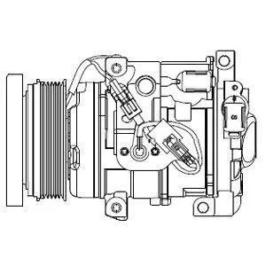 Компресор кондиціонеру Delphi CS20508