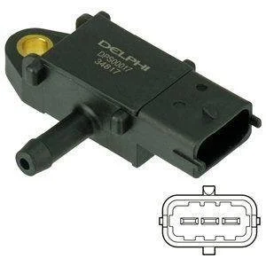 Фото 1 - датчик тиску вихлопних газів Delphi DPS00017 Датчик тиску вихлопних газів Delphi DPS00017 (фото 1)