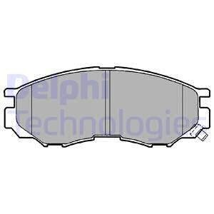 Комплект тормозных колодок, дисковый тормоз Delphi LP1010