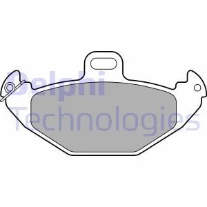 Тормозные колодки, дисковые. Delphi LP1252