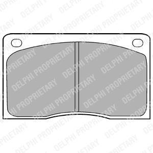 Комплект гальмівних колодок, дискове гальмо Delphi LP132 (фото 1)
