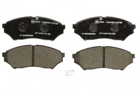 Комплект тормозных колодок, дисковый тормоз Delphi LP1448