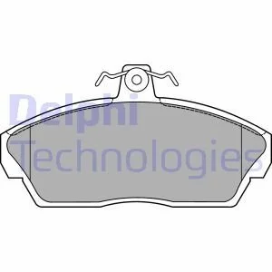 Фото 1 - комплект гальмівних колодок, дискове гальмо Delphi LP1450 Комплект гальмівних колодок, дискове гальмо Delphi LP1450 (фото 1)