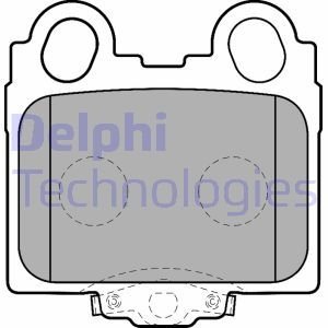 Комплект тормозных колодок, дисковый тормоз Delphi LP1510 (фото 1)