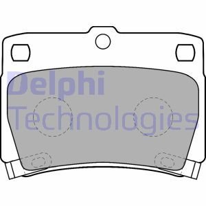 Гальмівні колодки, дискові. Delphi LP1546