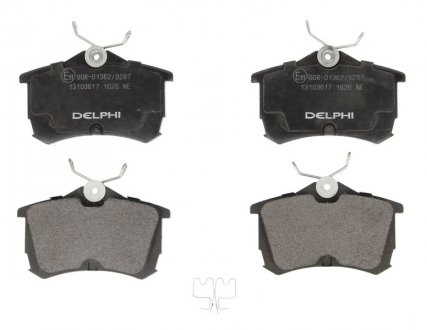 Тормозные колодки дисковые HONDA Accord "R "98-08 Delphi LP1626 (фото 1)