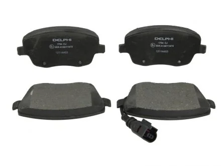 Гальмівні колодки дискові SEAT/SKODA/VW Ibiza/Cordoba/Fabia/Roomster/Polo "F "01-10 Delphi LP1754