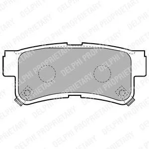 Гальмівні колодки, дискові. Delphi LP1765 (фото 1)