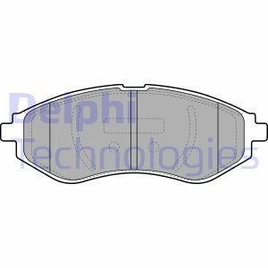 Тормозные колодки дисковые CHEVROLET/DAEWOO Aveo/Kalos "F "02-11 Delphi LP1895 (фото 1)